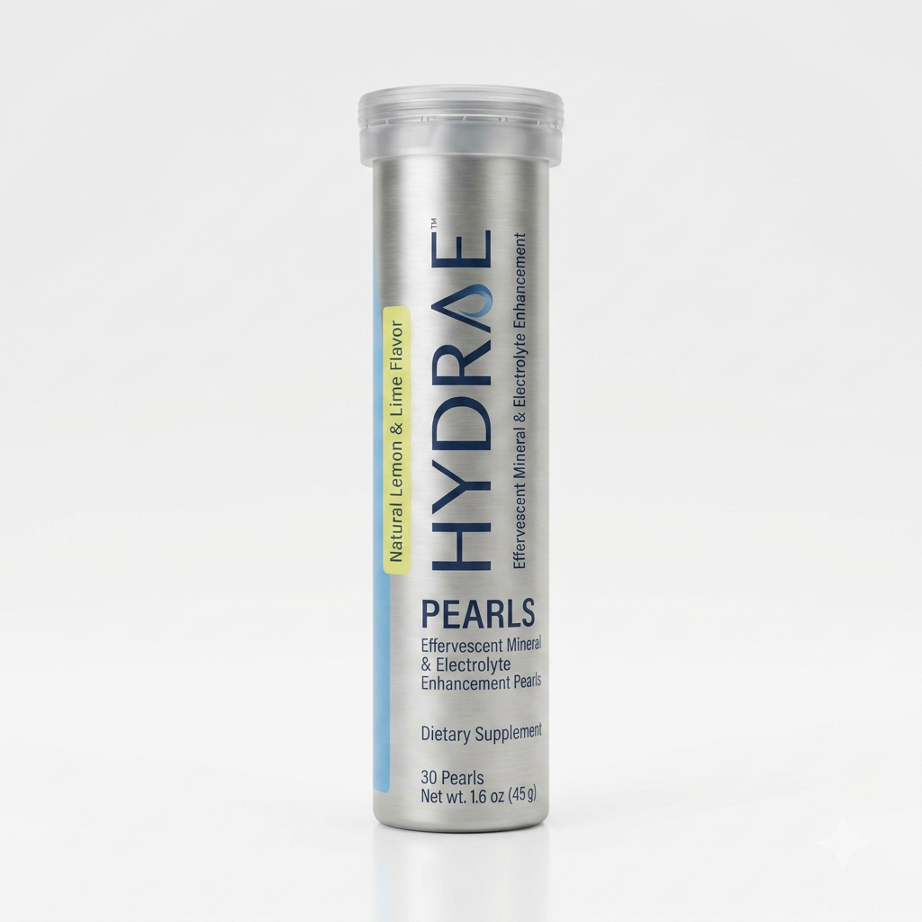 HYDRAE Pearls aluminum tube close-up